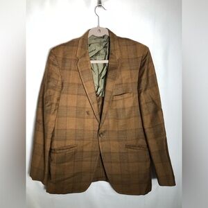 Men’s Brown Vintage Sport Coat, Suit Jacket. Small. Warren Sewel.